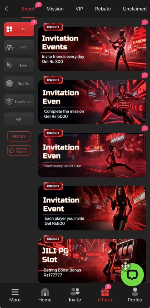 X92 Bet Game Rewards