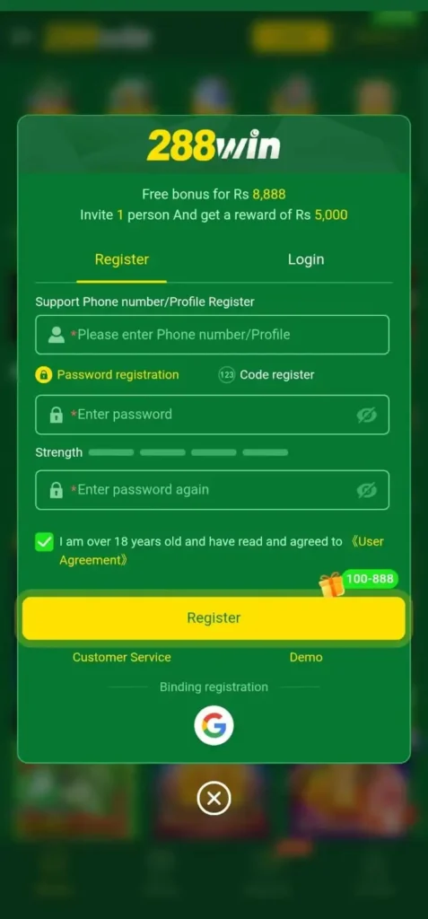 288Win Game Register